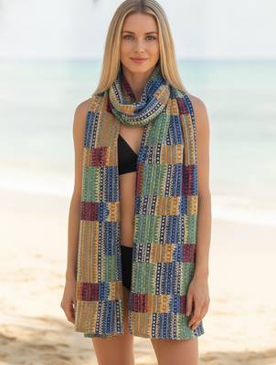 Women's bandhani printed multicolor cotton dupatta 1