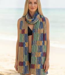 Women's bandhani printed multicolor cotton dupatta