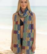 Women's bandhani printed multicolor cotton dupatta