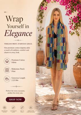 Women's bandhani printed multicolor cotton dupatta 2