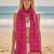 Women's bandhani printed pink rayon dupatta
