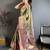 Olive kanjeevaram silk blend zari woven saree with unstitched blouse piece