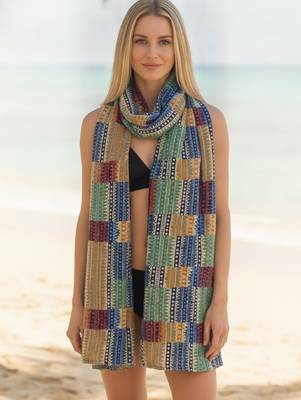 Women's bandhani printed multicolor cotton dupatta 5