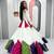 White Multicolor Lace Work Pure Cotton Navratri Kediyu Lehenga Set with Dupatta