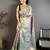 Purple kanjeevaram silk blend zari woven saree with unstitched blouse piece