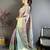 Purple kanjeevaram silk blend zari woven saree with unstitched blouse piece