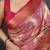 Rani kanjeevaram silk blend zari woven saree with unstitched blouse piece