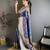 Blue soft silk zari banarasi saree with unstitched blouse piece