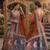 ORANGE BUTTERFLY NET PARTY WEAR EMBROIDERY LEHENGA CHOLI