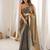 Gold tissue embridered saree with unstitched blouse piece