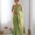 pista tissue embridered saree with unstitched blouse piece