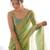 pista tissue embridered saree with unstitched blouse piece