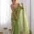 pista tissue embridered saree with unstitched blouse piece