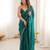 rama tissue embridered saree with unstitched blouse piece