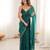rama tissue embridered saree with unstitched blouse piece