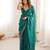 rama tissue embridered saree with unstitched blouse piece