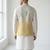 Off-white & yellow ombre silver zari floral embroidery silk blend mandarin collar men's waistcoat