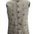 Light grey intricate embroidered silk blend nehru style men's waistcoat