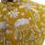 Mustard yellow intricate floral and animal motif thread embroidery art silk mandarin collar men's ethnic waistcoat