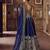 Blue Art Silk Heavy Embroidery Sequence work Lehenga Choli with Dupatta For Women