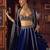 Blue Art Silk Heavy Embroidery Sequence work Lehenga Choli with Dupatta For Women
