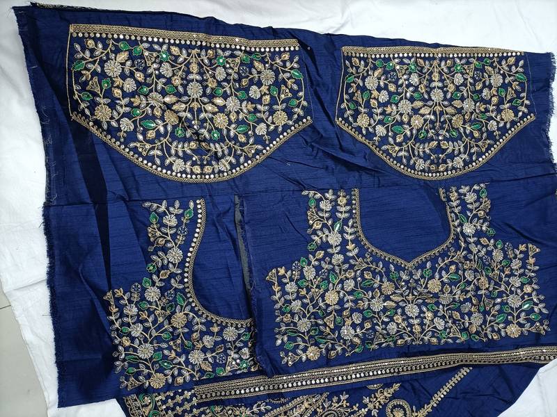 Blue Art Silk Heavy Embroidery Sequence work Lehenga Choli with Dupatta For Women