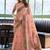 Peach linen jaquard handoom casual wear saree