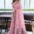 Baby pink linen jaquard handoom casual wear saree