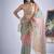 designer multicolor hand work zarkan embroidery silk saree