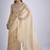 indian beige zarkan butta handwork kanjivaram silk saree