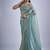 indian sky blue zarkan butta handwork kanjivaram silk saree