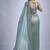 indian sky blue zarkan butta handwork kanjivaram silk saree