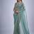 indian sky blue zarkan butta handwork kanjivaram silk saree