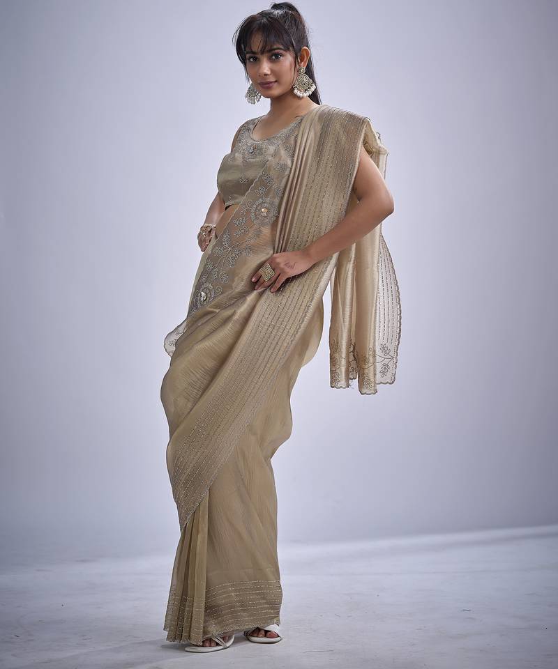 indian mouse zarkan butta handwork kanjivaram silk saree