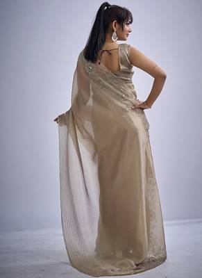 indian mouse zarkan butta handwork kanjivaram silk saree 3