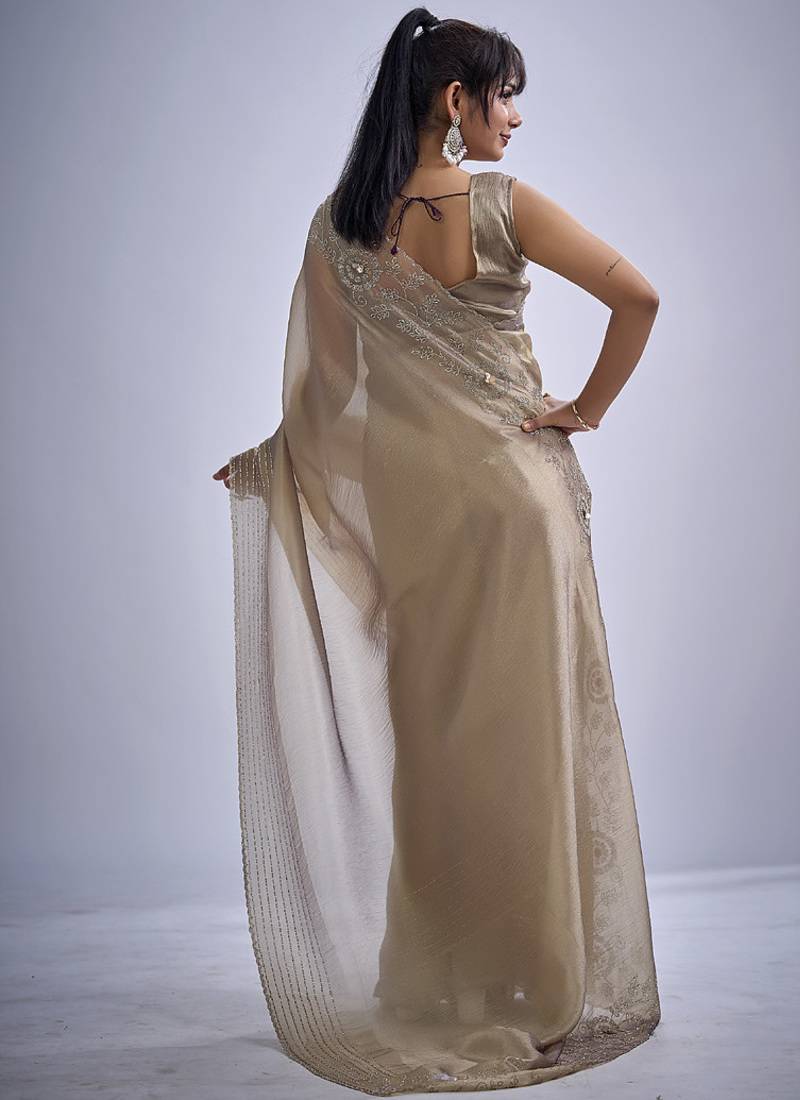 indian mouse zarkan butta handwork kanjivaram silk saree