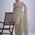 indian grey zarkan butta handwork kanjivaram silk saree