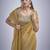 indian mustard zarkan butta handwork kanjivaram silk saree