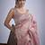 indian pink zarkan butta handwork kanjivaram silk saree