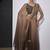 designer golden brown heavy zarkan hand work silk saree