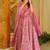 Pink printed muslin salwar suit