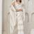designer white heavy zarkan hand work satin silk saree