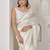 designer white heavy zarkan hand work satin silk saree