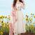 Off-white embroidered cotton anarkali suit