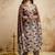 Brown printed megic cotton salwar suit