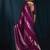 designer wine heavy zarkan hand work satin silk saree