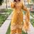 Mustard embroidered vichitra salwar suit