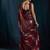 designer maroon heavy zarkan hand work satin silk saree
