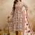 Off-white printed megic cotton salwar suit
