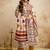 Off-white printed megic cotton salwar suit